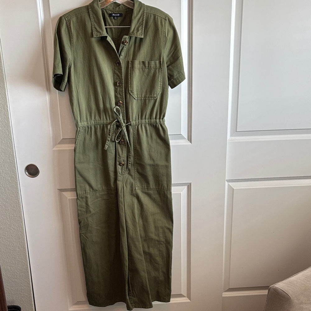 Madewell Olive Green Utility Jumpsuit